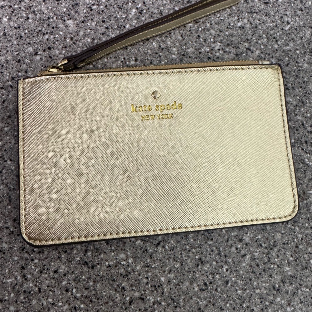 Kate Spade Metallic Gold Clutch